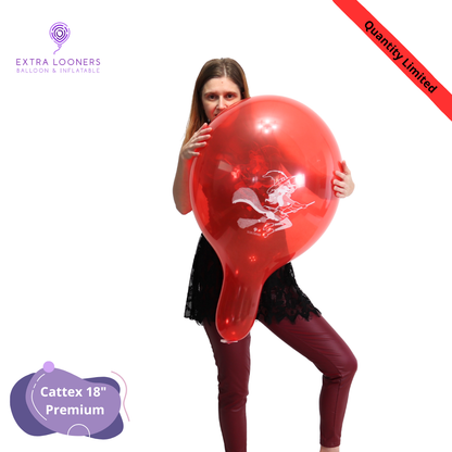 Cattex 18" Premium Assorted Hallo Furry Latex Balloons – Limited Edition (Pack of 10)