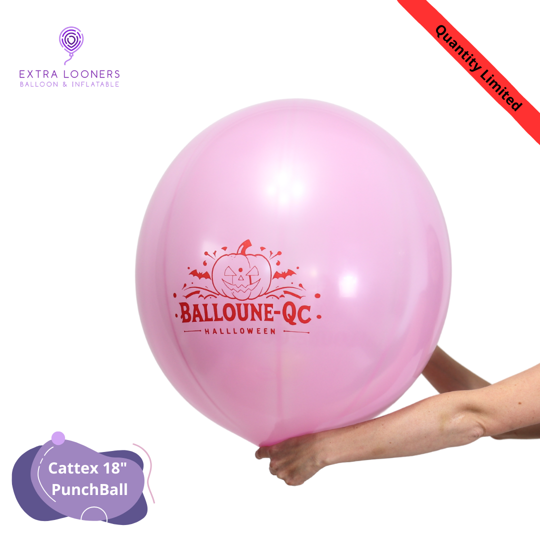 Cattex 18" PunchBall Assorted Balloune-QC Halloween Latex Balloons – Limited Edition (Pack of 10)