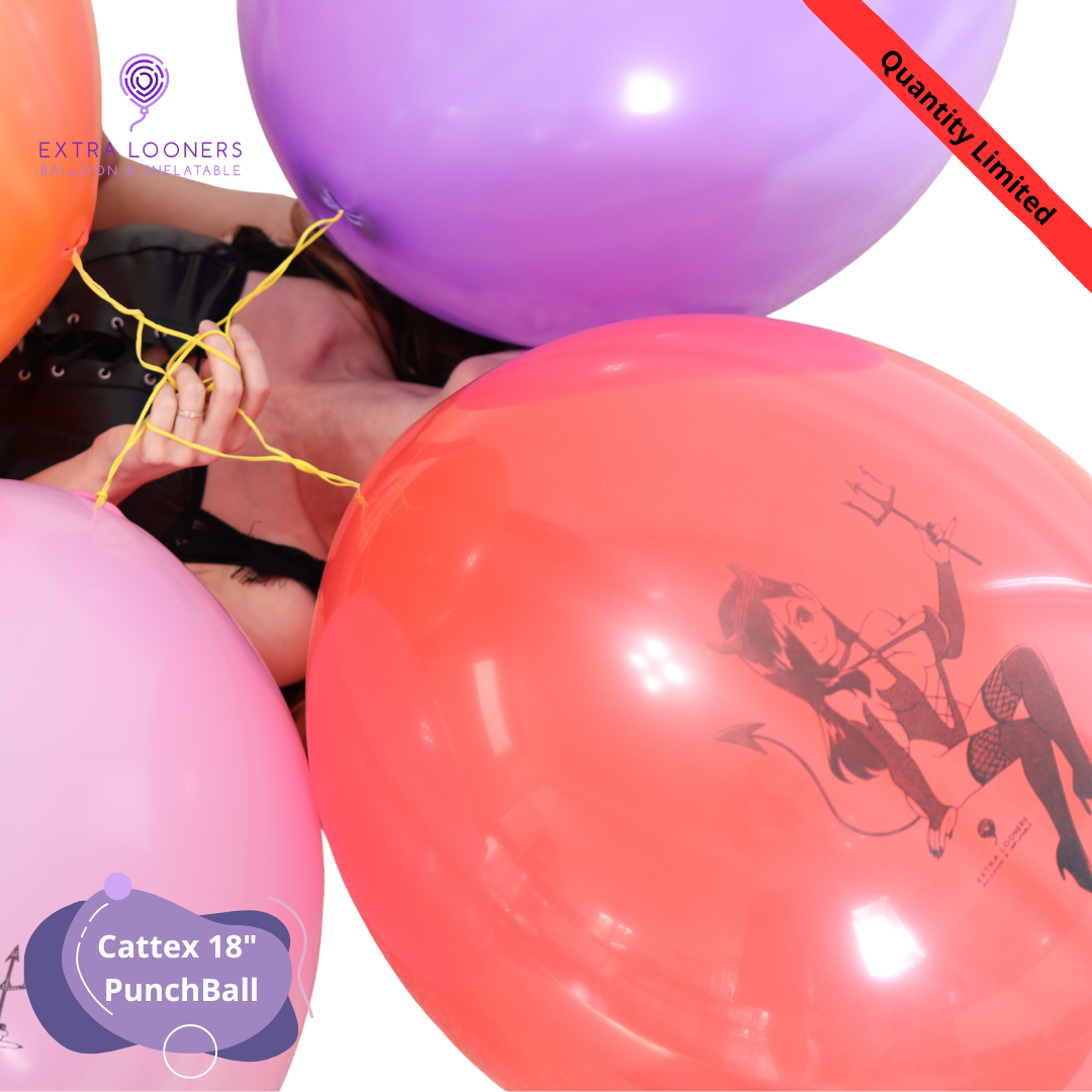 Cattex 18" PunchBall Assorted Lilith Halloween Latex Balloons – Limited Edition (Pack of 10)