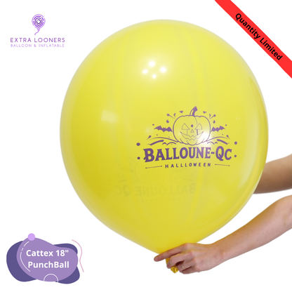 Cattex 18" PunchBall Assorted Balloune-QC Halloween Latex Balloons – Limited Edition (Pack of 10)