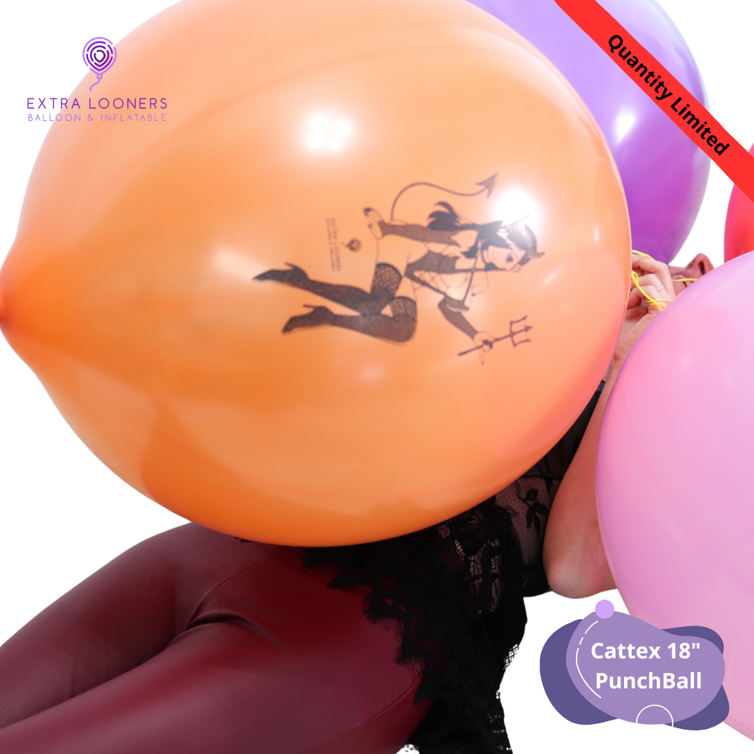 Cattex 18" PunchBall Assorted Lilith Halloween Latex Balloons – Limited Edition (Pack of 10)