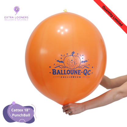 Cattex 18" PunchBall Assorted Balloune-QC Halloween Latex Balloons – Limited Edition (Pack of 10)