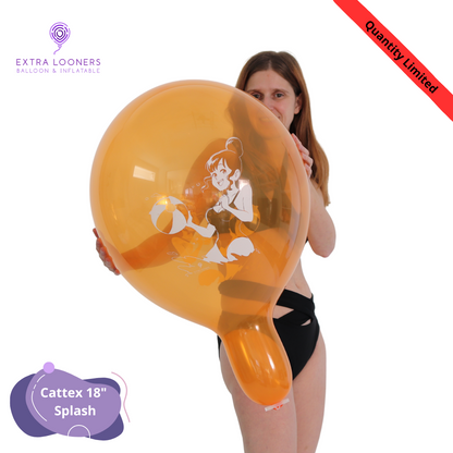 Cattex 18" Standard & Crystal Splash Premium Latex Balloons – Limited Edition (Pack of 10)