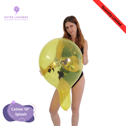 Cattex 18" Standard & Crystal Splash Premium Latex Balloons – Limited Edition (Pack of 10)