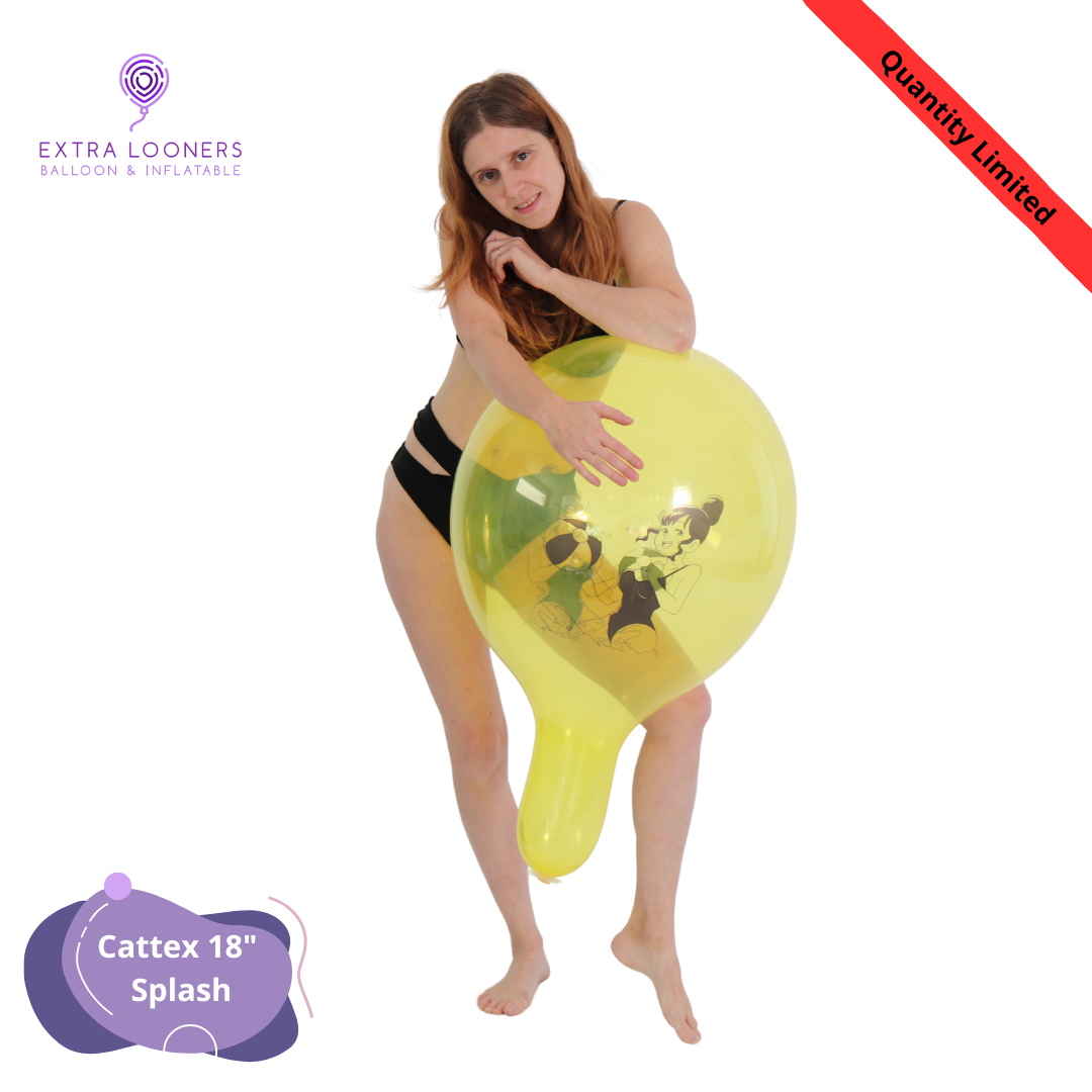 Cattex 18" Standard & Crystal Splash Premium Latex Balloons – Limited Edition (Pack of 10)