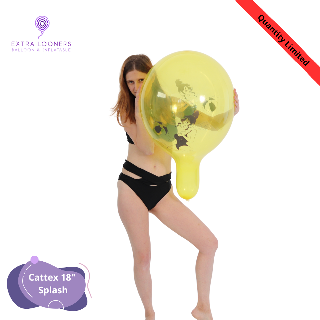 Cattex 18" Standard & Crystal Splash Premium Latex Balloons – Limited Edition (Pack of 10)