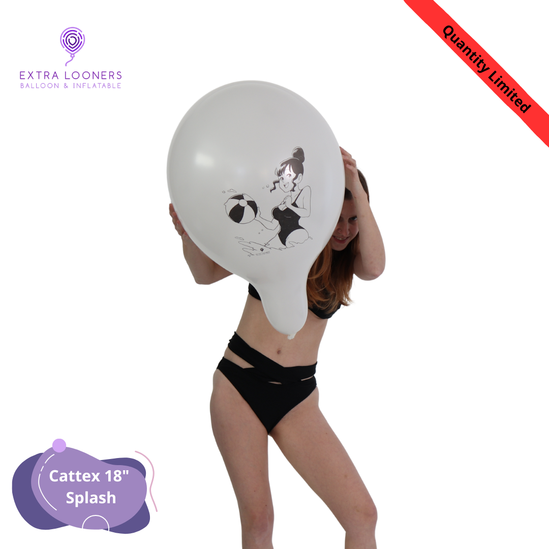 Cattex 18" Standard & Crystal Splash Premium Latex Balloons – Limited Edition (Pack of 10)