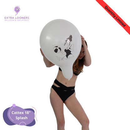 Cattex 18" Standard & Crystal Splash Premium Latex Balloons – Limited Edition (Pack of 10)