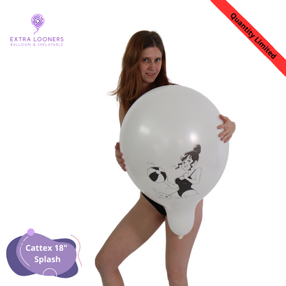 Cattex 18" Standard & Crystal Splash Premium Latex Balloons – Limited Edition (Pack of 10)