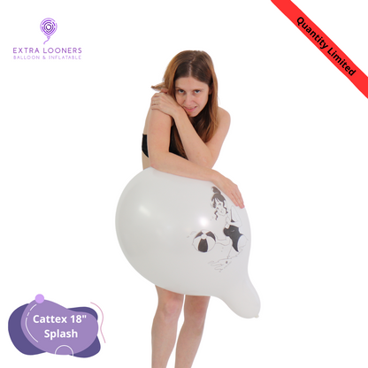 Cattex 18" Standard & Crystal Splash Premium Latex Balloons – Limited Edition (Pack of 10)