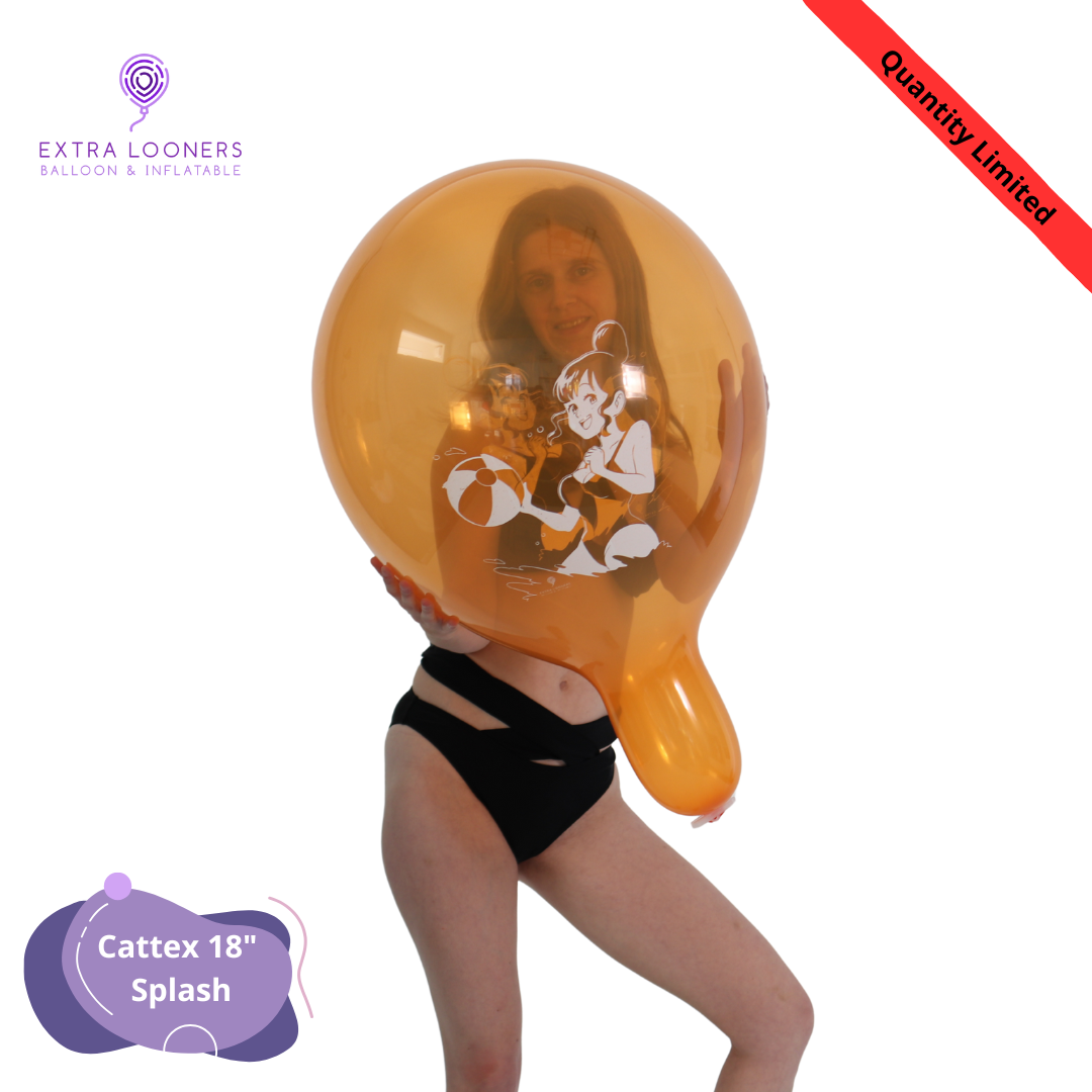 Cattex 18" Standard & Crystal Splash Premium Latex Balloons – Limited Edition (Pack of 10)