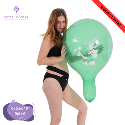 Cattex 18" Standard & Crystal Splash Premium Latex Balloons – Limited Edition (Pack of 10)