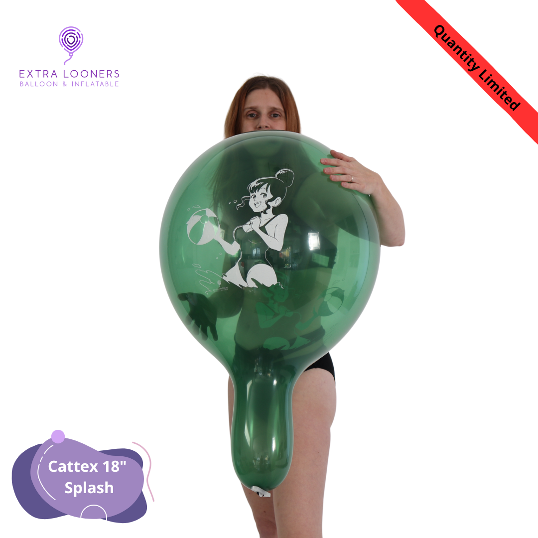 Cattex 18" Standard & Crystal Splash Premium Latex Balloons – Limited Edition (Pack of 10)