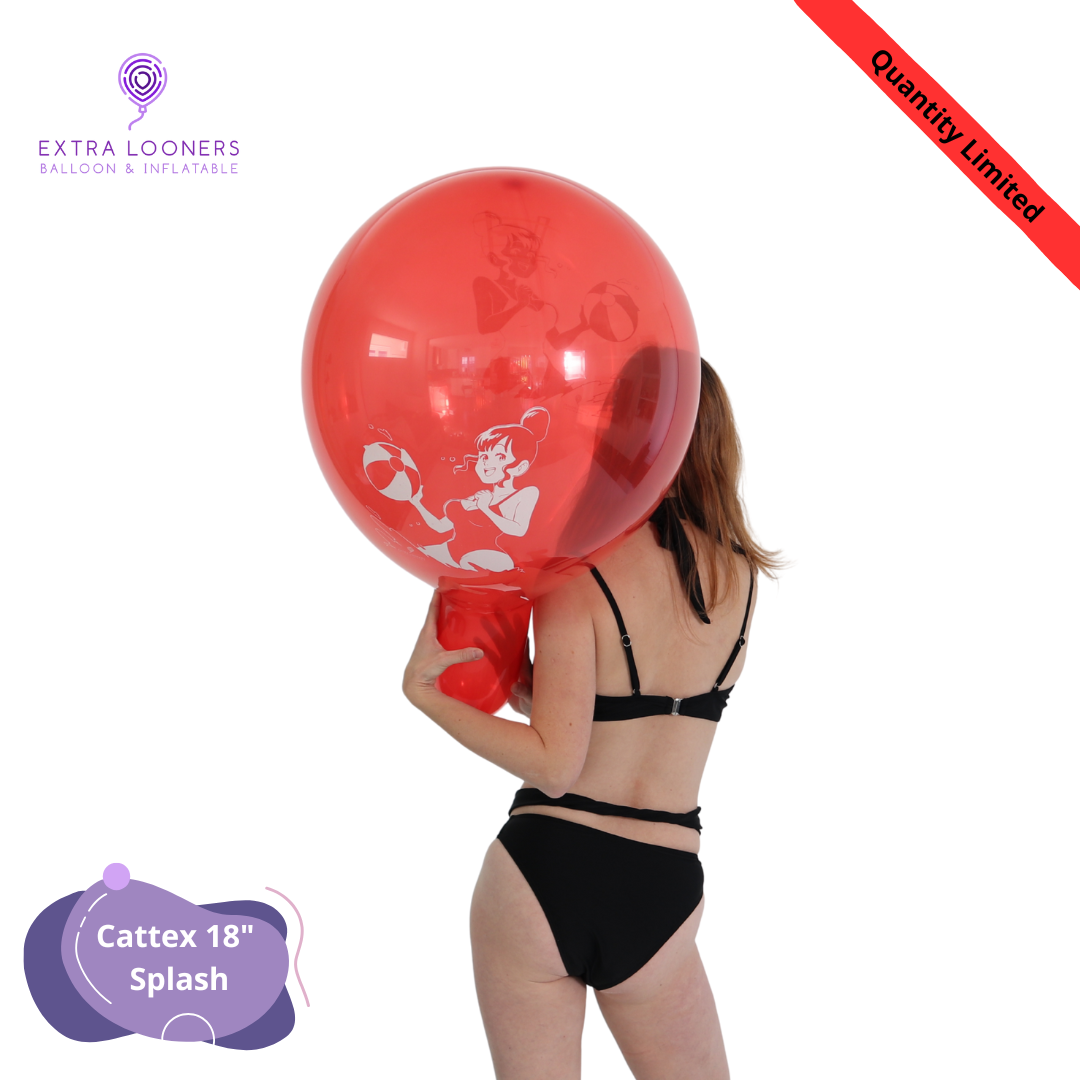 Cattex 18" Standard & Crystal Splash Premium Latex Balloons – Limited Edition (Pack of 10)