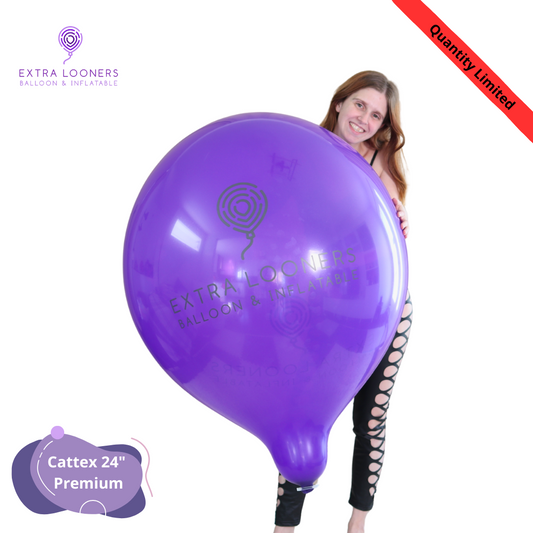 Cattex 24" Purple Extral Looner Premium Latex Balloons – Limited Edition (1 Piece)