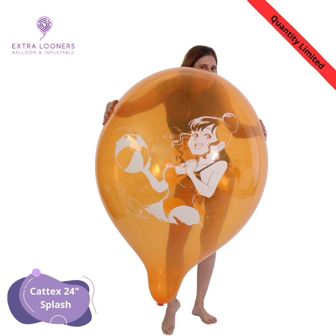 Cattex 24" Crystal Splash Premium Latex Balloons – Limited Edition (Pack of 2)