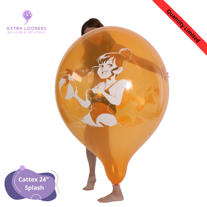 Cattex 24" Crystal Splash Premium Latex Balloons – Limited Edition (Pack of 2)