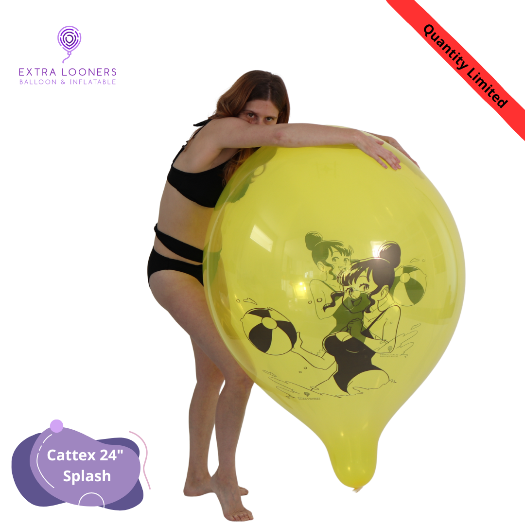 Cattex 24" Crystal Splash Premium Latex Balloons – Limited Edition (Pack of 2)