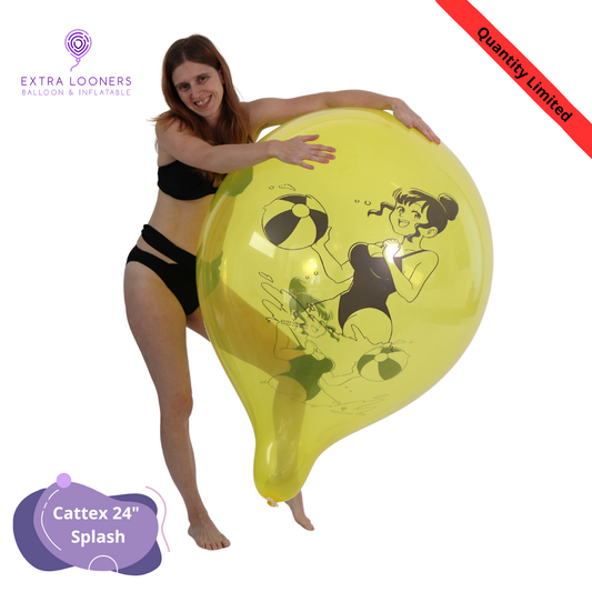 Cattex 24" Crystal Splash Premium Latex Balloons – Limited Edition (Pack of 2)