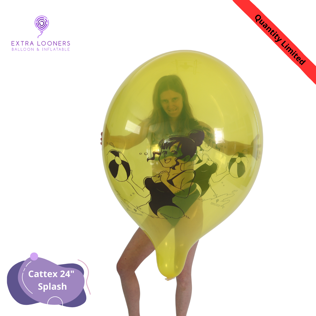 Cattex 24" Crystal Splash Premium Latex Balloons – Limited Edition (Pack of 2)
