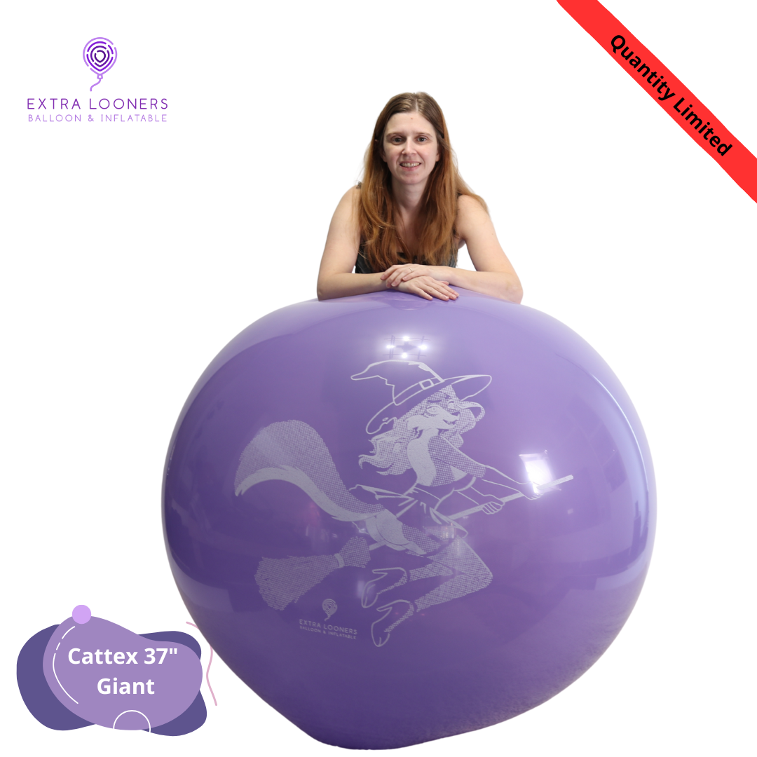 Cattex 37" Giant Purple Hallo Furry Latex Balloons – Limited Edition (1 Piece)