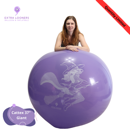 Cattex 37" Giant Purple Hallo Furry Latex Balloons – Limited Edition (1 Piece)