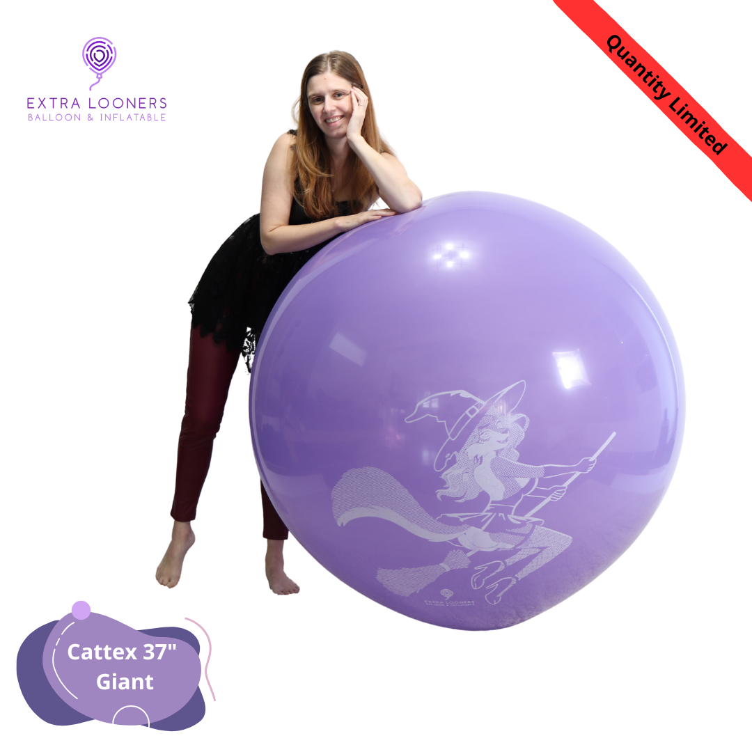 Cattex 37" Giant Purple Hallo Furry Latex Balloons – Limited Edition (1 Piece)
