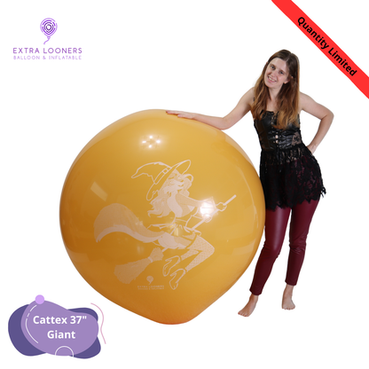 Cattex 37" Giant Orange Hallo Furry Latex Balloons – Limited Edition (1 Piece)