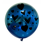 Cattex 24" Crystal White Heart Print Premium Latex Balloon – Color Choices (1 Piece)