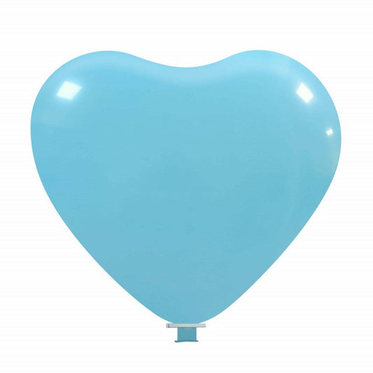 Cattex 35" Heart Sky Blue Latex Balloon – (1 Piece)