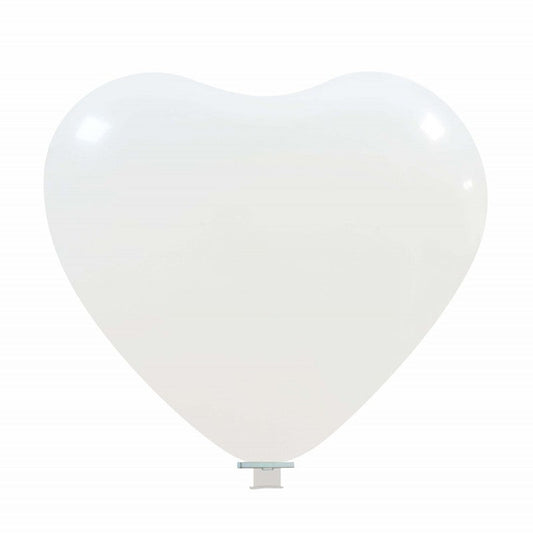 Cattex 35" Heart White Latex Balloon – (1 Piece)