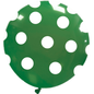 Cattex 32" Round Dark Green Polka Dots Latex Balloon – (1 Piece)