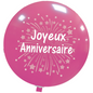 Cattex 35" Giant Fuchsia Anniversaire Fireworks Latex Balloon – (1 Piece)