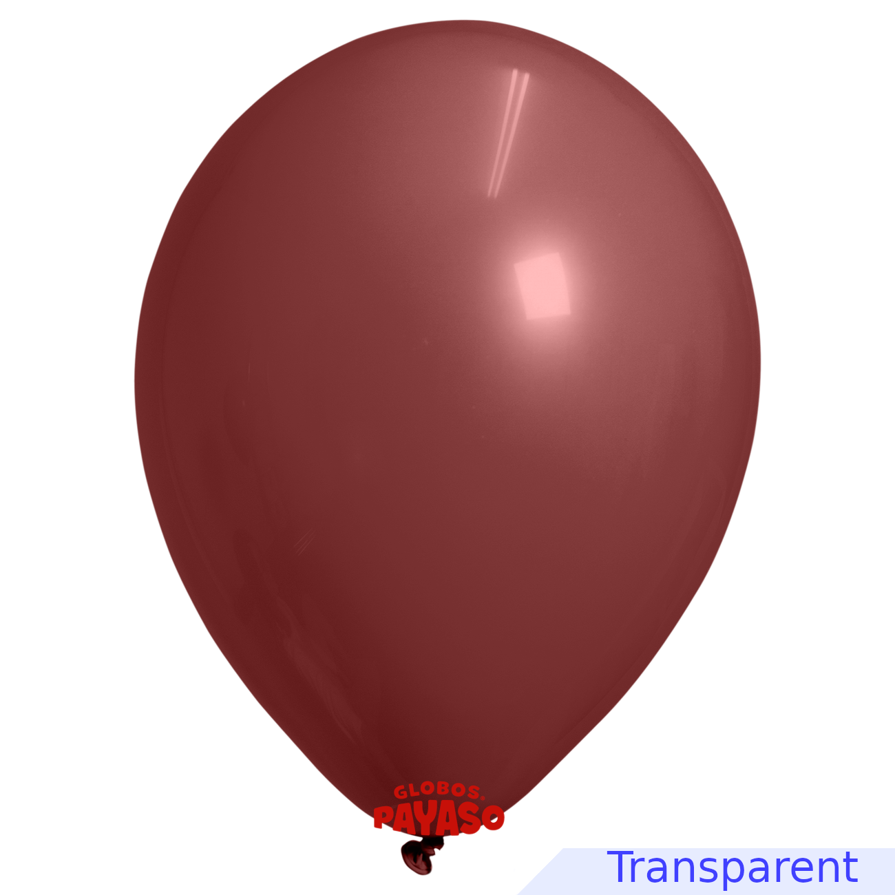 Globos Payaso / Unique 16" Burgundy Translucid Decorator 25 PCS Balloon