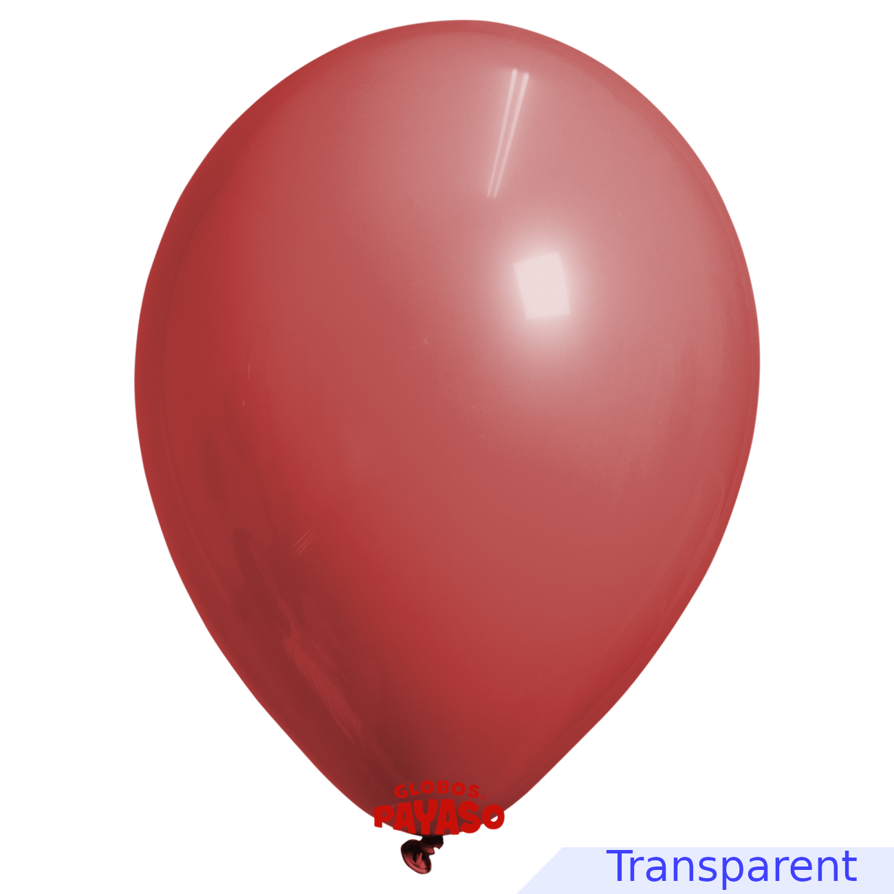 Globos Payaso / Unique 16" Cherry Red Translucid Decorator 25 PCS Balloon