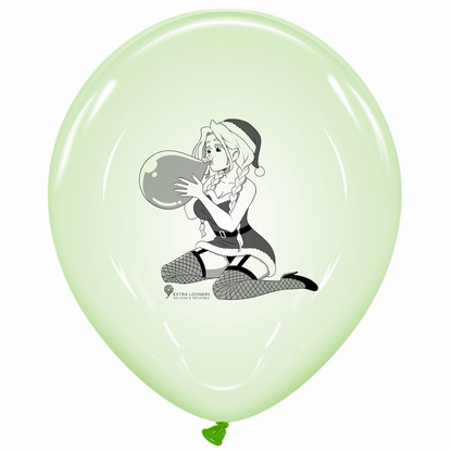 Cattex 18" Soap Red & Green Premium Latex Balloons – Christmas Edition (Pack of 25)