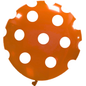 Cattex 32" Round Orange Polka Dots Latex Balloon – (1 Piece)