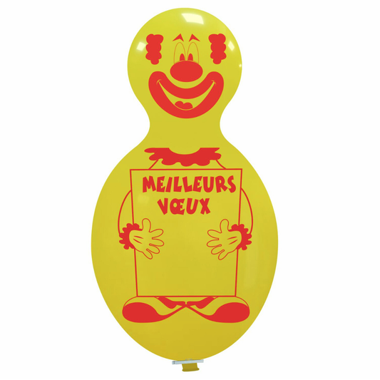 Cattex 59" Doll Yellow Meilleurs Voeux Latex Balloon – (1 Piece)