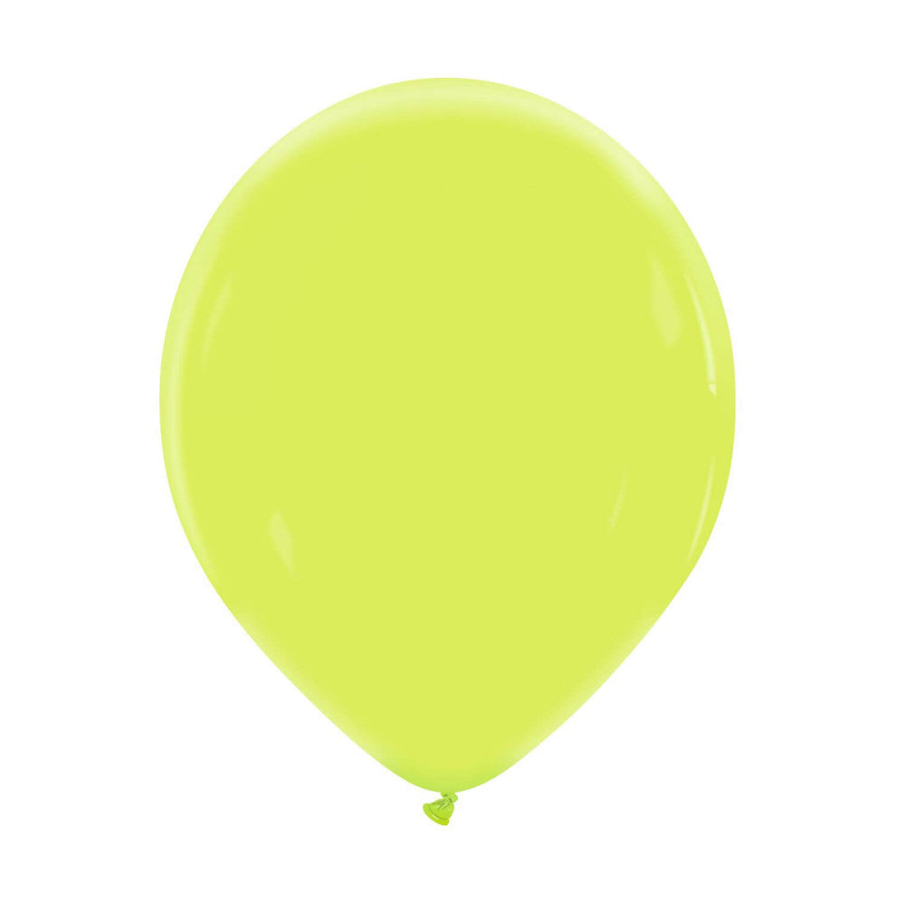 Cattex 12" Apple Green Premium Latex Balloons – (Pack of 15)