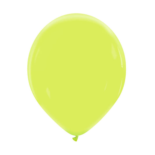 Cattex 12" Apple Green Premium Latex Balloons – (Pack of 15)