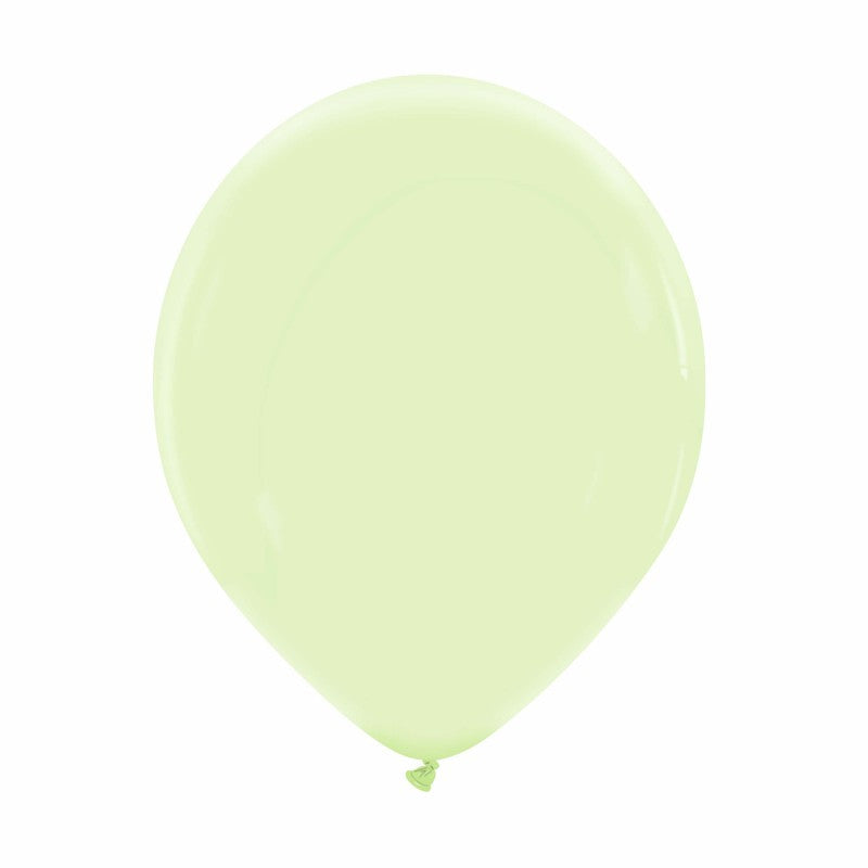 Cattex 12" Green Tea Premium Latex Balloons – (Pack of 15)