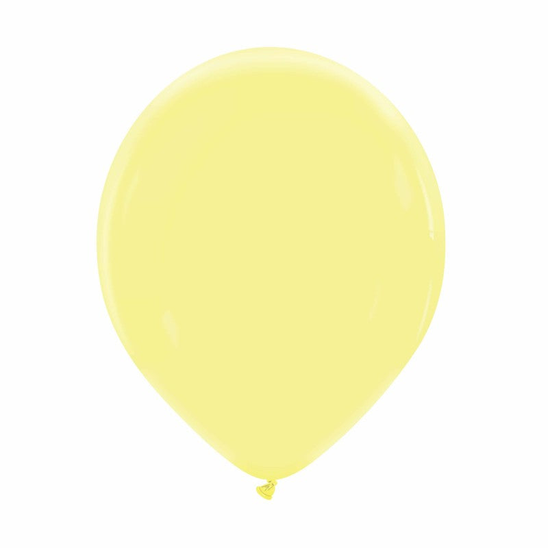 Cattex 12" Lemon Premium Latex Balloons – (Pack of 15)