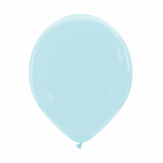 Cattex 12" Maya Blue Premium Latex Balloons – (Pack of 15)