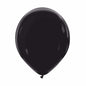 Cattex 12" Midnight Black Premium Latex Balloons – (Pack of 15)