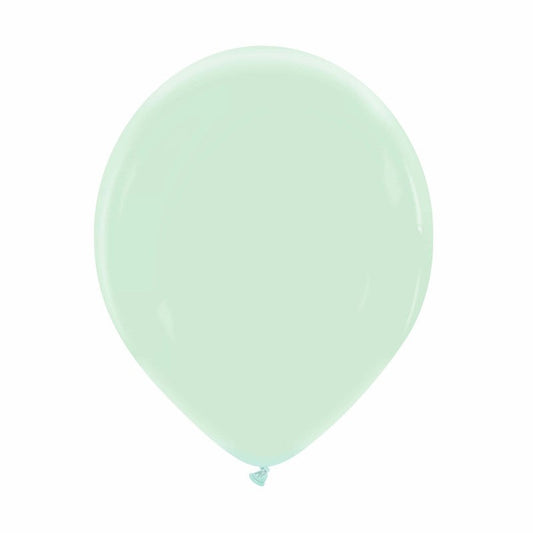 Cattex 12" Mint Cream Premium Latex Balloons – (Pack of 15)