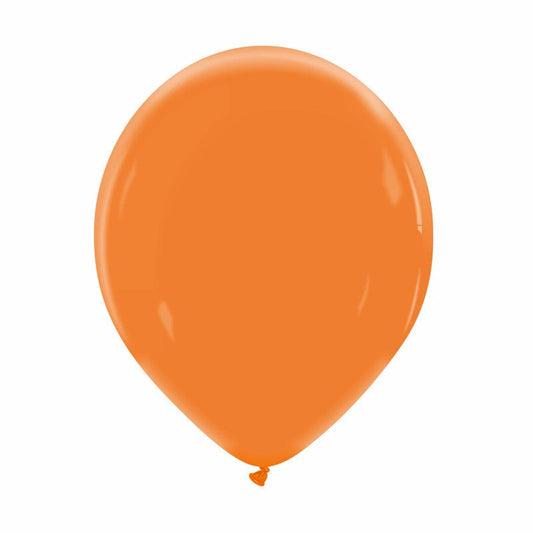 Cattex 12" Pumpkin Orange Premium Latex Balloons – (Pack of 15)
