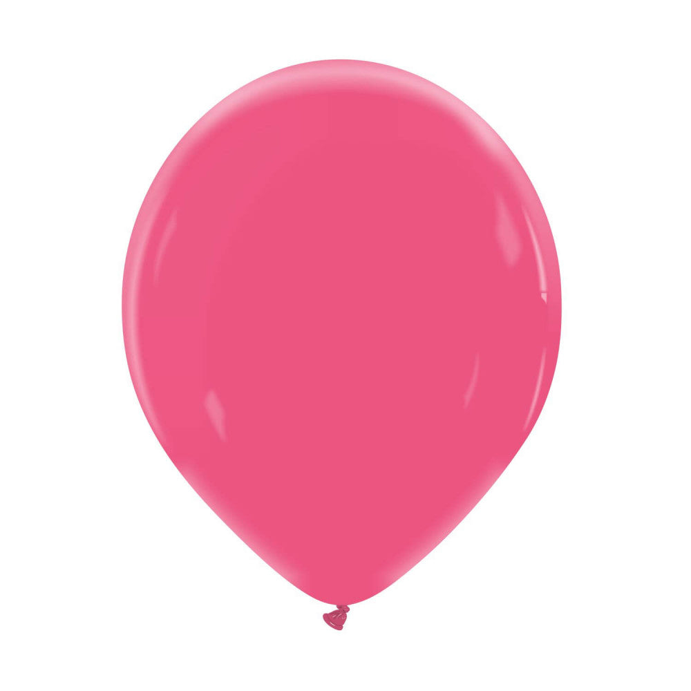 Cattex 12" Raspberry Pink Premium Latex Balloons – (Pack of 15)