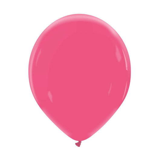 Cattex 12" Raspberry Pink Premium Latex Balloons – (Pack of 15)