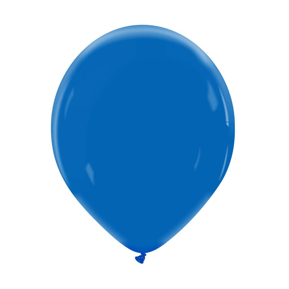 Cattex 12" Royal Blue Premium Latex Balloons – (Pack of 15)