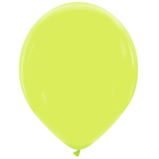 Cattex 14" Apple Green Premium Latex Balloons – (Pack of 25)